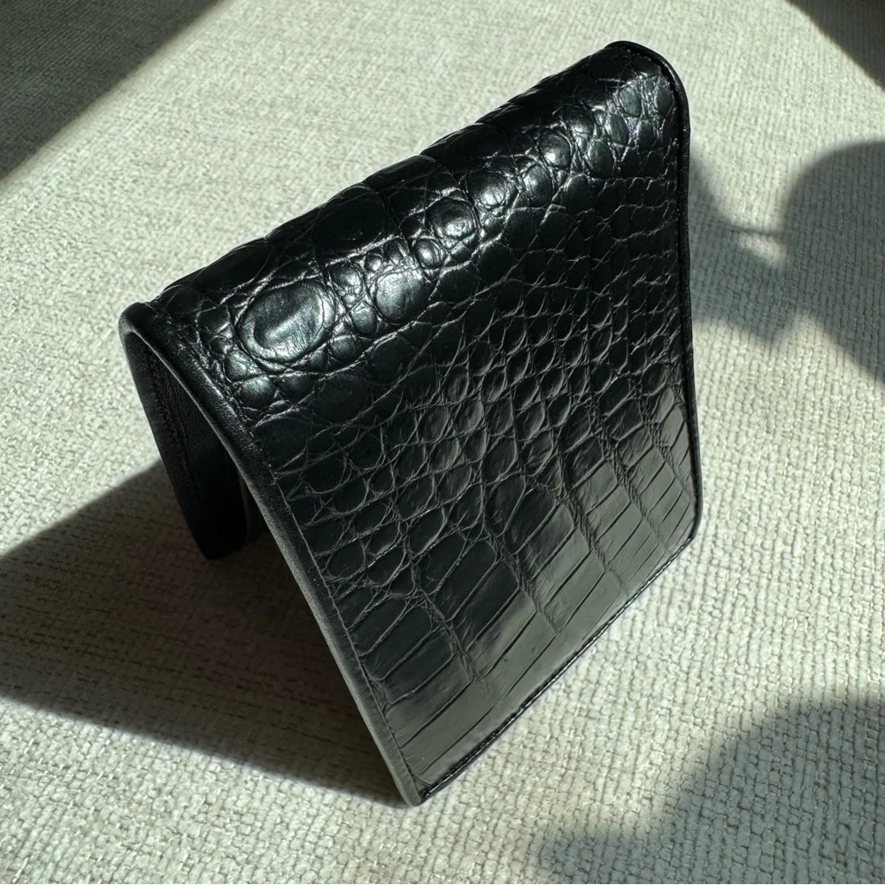 Bi-Fold Authentic Crocodile Leather Wallet 1B